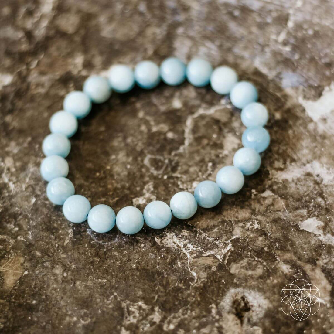 Close-up of The Soothing Bracelet by Conscious Items, featuring a sleek, minimalist design with calming bead accents.
