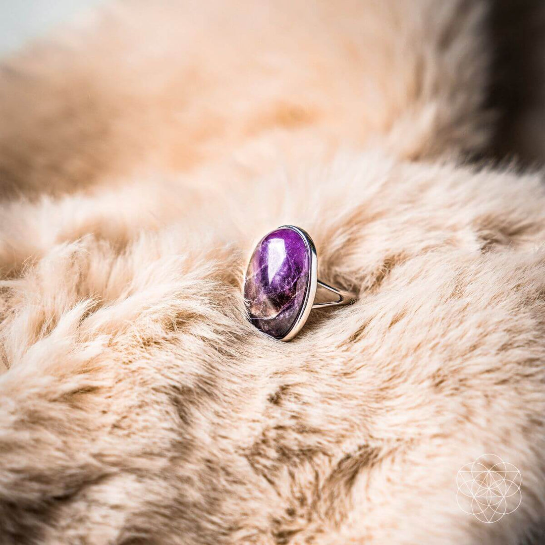 Conscious Items Visualization Ring featuring a sleek band with intricate design, perfect for mindful jewelry enthusiasts.