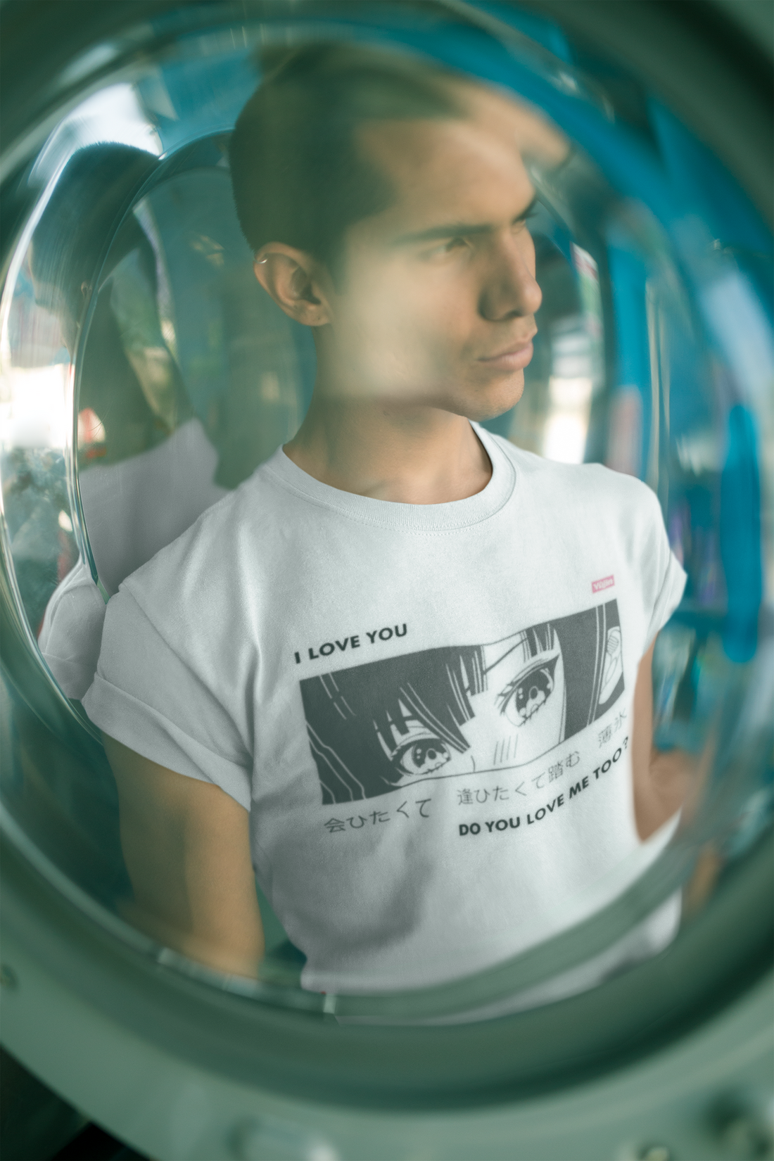 Yūjin Clothing I Love You T-Shirt featuring a casual fit with a printed "I Love You" message on soft fabric.