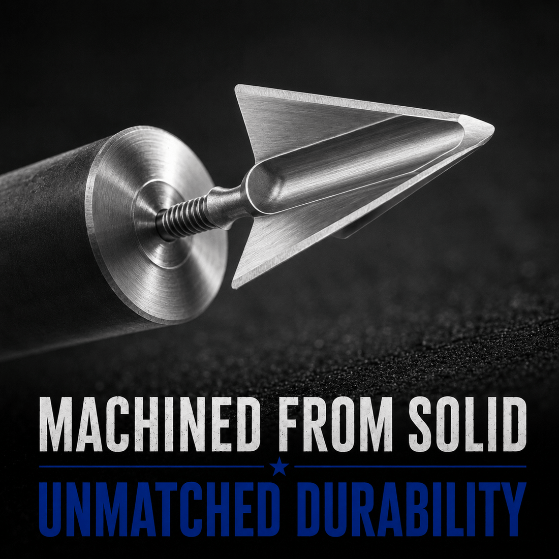 Tooth of the Arrow Broadheads TOTA 125 grain fixed 3-blade broadhead with 1-1/8 inch cutting diameter for hunting and archery.