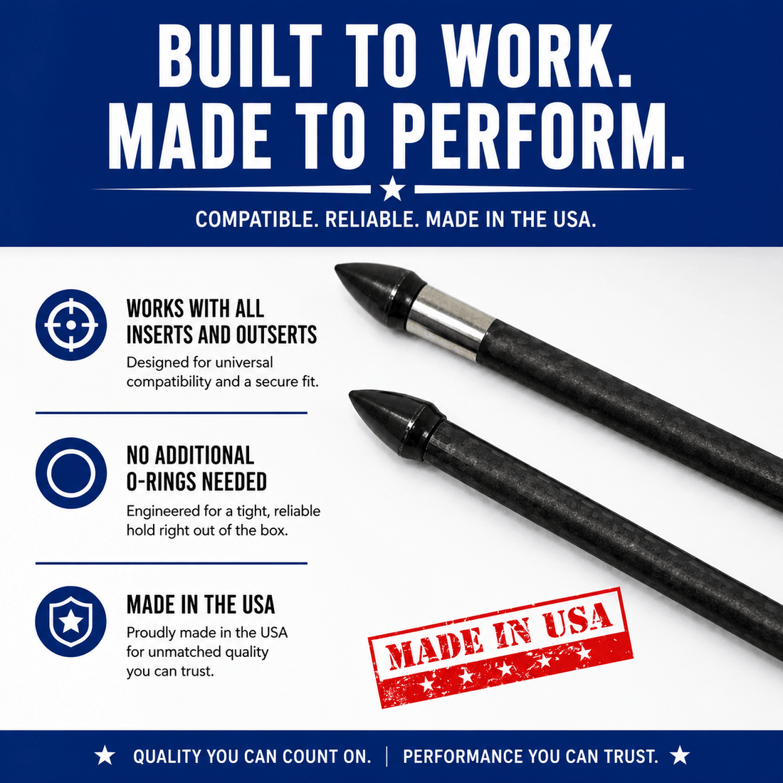 Tooth of the Arrow Broadheads Field Points with 8-32 threaded shank for archery practice and target shooting.