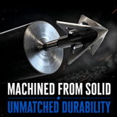 Tooth of the Arrow TOTA 85 grain broadhead with 1-inch vented fixed blades for hunting and archery.