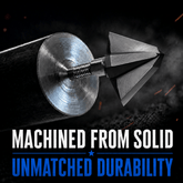 Tooth of the Arrow TOTA 125-grain fixed blade broadhead with 1-inch single bevel design for hunting and archery.