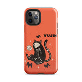 Black Ghost Halloween iPhone® tough case by Yūjin Clothing featuring spooky ghost design for iPhone smartphones.