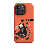 Black Ghost iPhone® Tough Case by Yūjin Clothing featuring a spooky ghost design for Halloween protection.