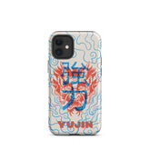 Dragon Vibe Tough iPhone Case by Yūjin Clothing featuring a bold dragon design and durable protective material for iPhone models.