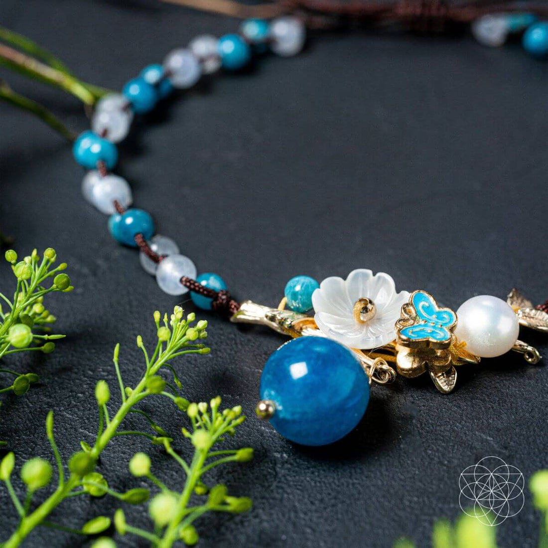 Silver anklet with three crystals representing positivity, featuring delicate chain design from Conscious Items.