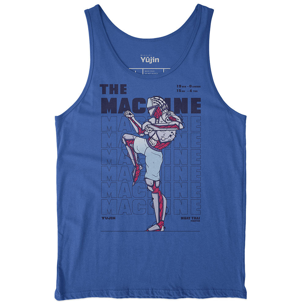 Yūjin Clothing Muay Thai Fighter tank top, sleeveless athletic shirt with martial arts-inspired design, suitable for training and workouts.