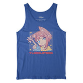 Yūjin Clothing Booped Tank Top featuring a relaxed fit, sleeveless design, and stylish print on soft, breathable fabric.