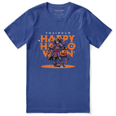 Yūjin Clothing Samurai Halloween T-Shirt featuring a detailed samurai design on a black casual T-shirt.