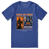 Yūjin Clothing Knock Knock Halloween T-Shirt featuring spooky-themed design, comfortable fabric, and festive Halloween graphics.