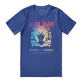 Collapse Creation Cat T-Shirt by Yūjin Clothing featuring a colorful cat graphic on a comfortable cotton T-shirt.