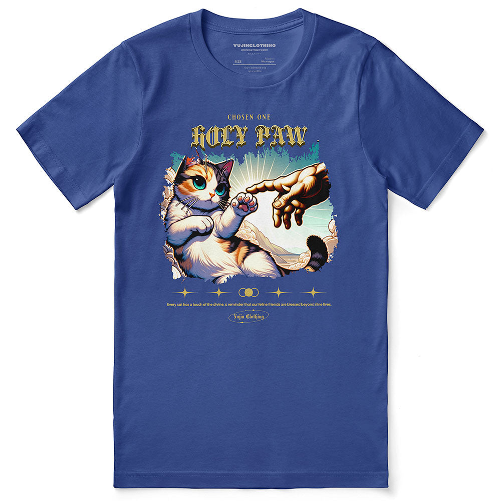 Yūjin Clothing Holy Paw T-Shirt with a bold graphic print of a sacred paw design on soft cotton fabric.