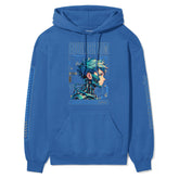 Yūjin Clothing Equilibrium Cyborg Hoodie featuring a futuristic design, soft fabric, and comfortable fit for casual wear.
