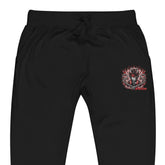 Yūjin Clothing Fire God sweatpants featuring bold fire-themed graphic and comfortable fit, made from soft fabric for casual wear.