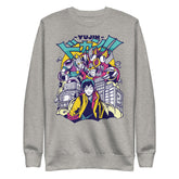 Yūjin Clothing City Life premium sweatshirt featuring a casual urban design and comfortable fit on a white background.