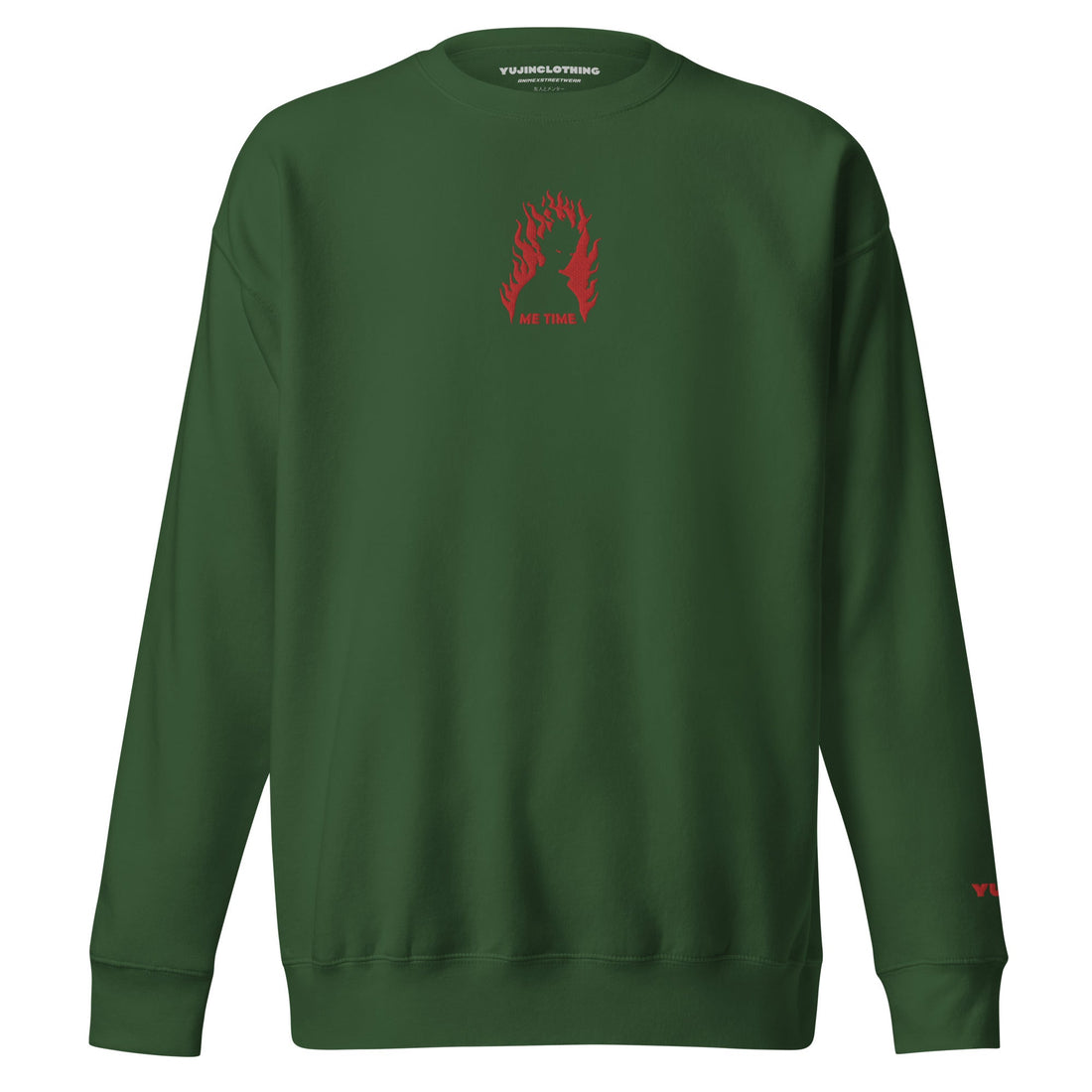 Yūjin Clothing Me Time sweatshirt, cozy casual sweatshirt with a relaxed fit and stylish design, perfect for comfortable everyday wear.