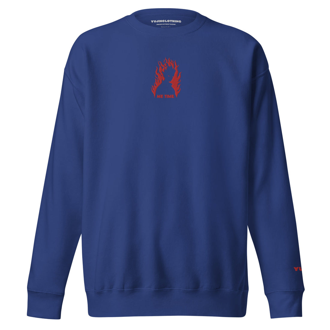 Yūjin Clothing Me Time sweatshirt featuring a cozy, comfortable fit with a stylish design and soft fabric for casual wear.