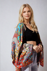 Wildroot Ethereal Duster Kimono by Fitkitty Culture, featuring a flowy, lightweight design perfect for layered casual or yoga wear.