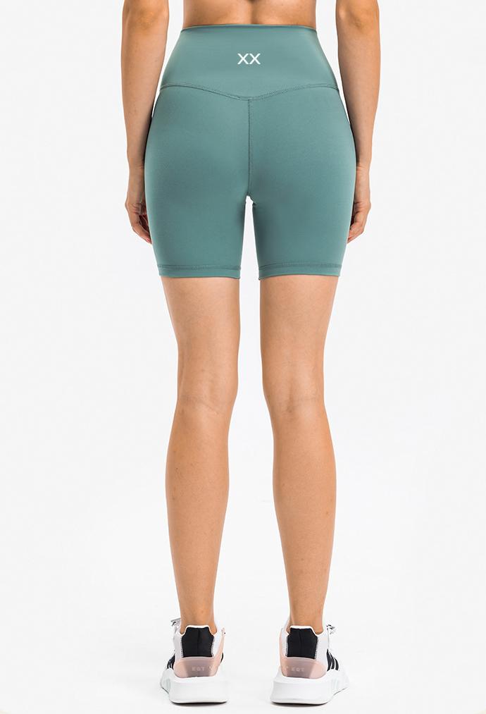 Seafoam green Luka Short by BLACKOUT BARBELL, lightweight athletic shorts with a relaxed fit and elastic waistband, suitable for training.