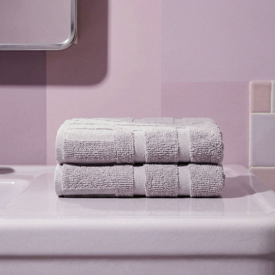 Italic Capri Australian Cotton bath washcloth, soft and absorbent home bath towel with textured surface.
