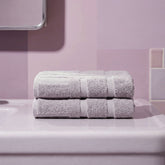 Italic Capri Australian Cotton bath washcloth, soft and absorbent home bath towel with textured surface.