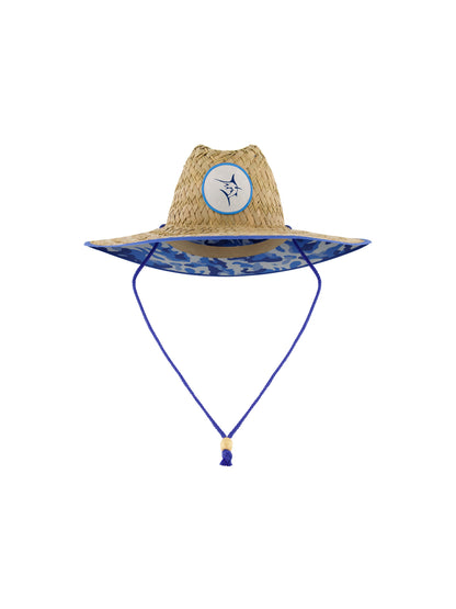 White Water Life Marlin straw hat with wide brim and woven design, perfect for sun protection and outdoor style.