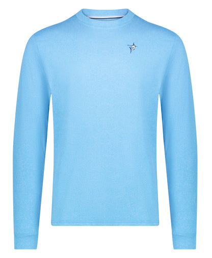 White Water Life Dockside Performance long sleeve shirt displayed flat with logo visible, ideal for outdoor activities and sun protection.