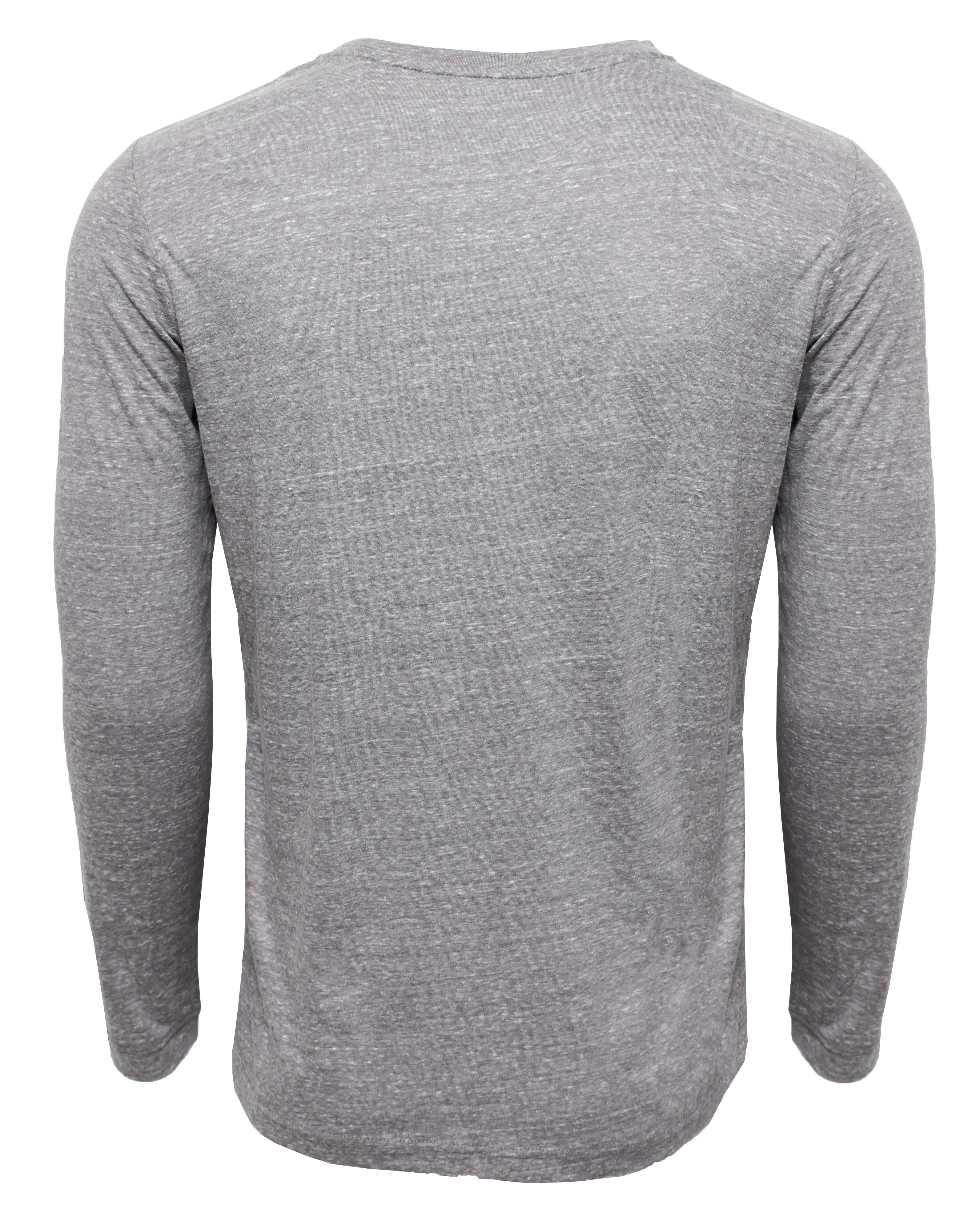 White Water Life Oasis LS Tee with long sleeves in blended gray fabric, casual and comfortable for everyday wear.