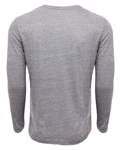 White Water Life Oasis LS Tee with long sleeves in blended gray fabric, casual and comfortable for everyday wear.