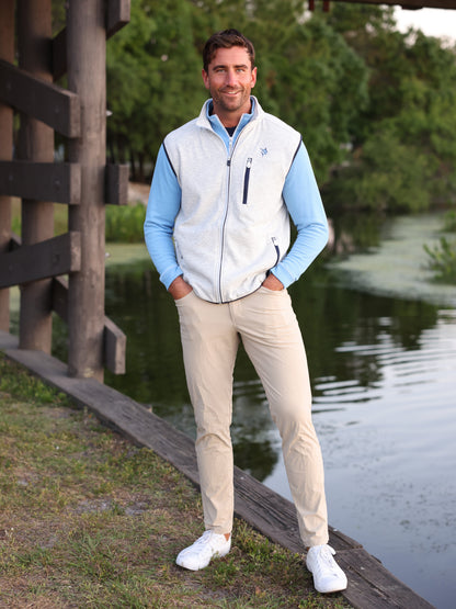 White Water Life Seaport Pants, casual outdoor pants with a relaxed fit, shown in a natural fabric with pockets and adjustable waistband.
