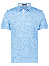 Spirits Print Polo shirt by White Water Life featuring a colorful cocktail-themed design on a casual polo.