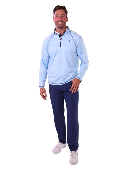 White Water Life New Harbor quarter zip shirt in a relaxed fit, featuring a comfortable collar and casual style.