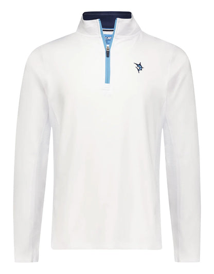 White Water Life Montauk quarter zip midweight comfort fleece, featuring a quarter zip neckline and soft, warm fabric.
