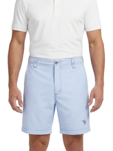 White Water Life Starboard shorts in navy with adjustable waistband and side pockets, displayed on a neutral background.