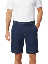 Navy Starboard Shorts by White Water Life featuring a casual fit and lightweight fabric, shown on a model.