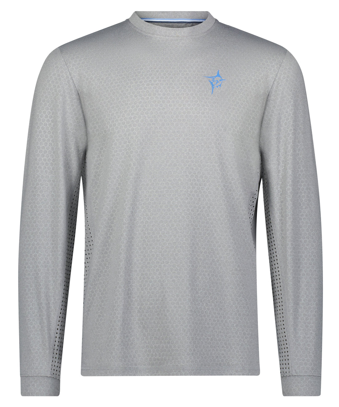 White Water Life NautiFlex Performance Tee in various colors, close-up of the comfortable, moisture-wicking fabric and stylish design