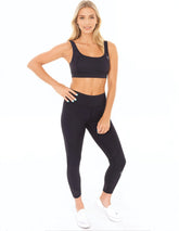 White Water Life HydroFlex cut out leggings featuring a sleek design and breathable fabric, ideal for active wear and workouts.