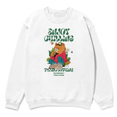 Yūjin Clothing Enjoy Chilling cat sweatshirt featuring a cozy, casual design with a relaxed fit and playful cat graphic.