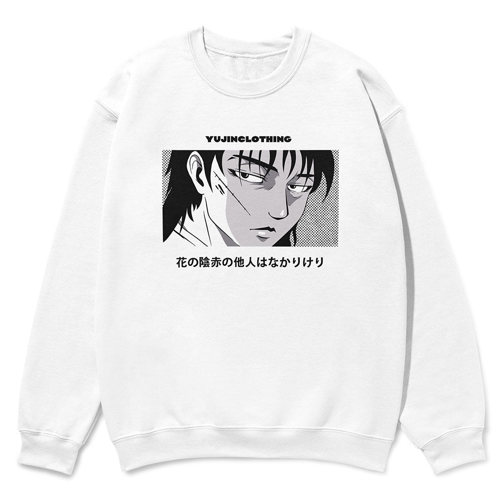 Yūjin Clothing Love Hurts sweatshirt featuring a casual fit, soft fabric, and printed design, ideal for comfortable, stylish everyday wear.