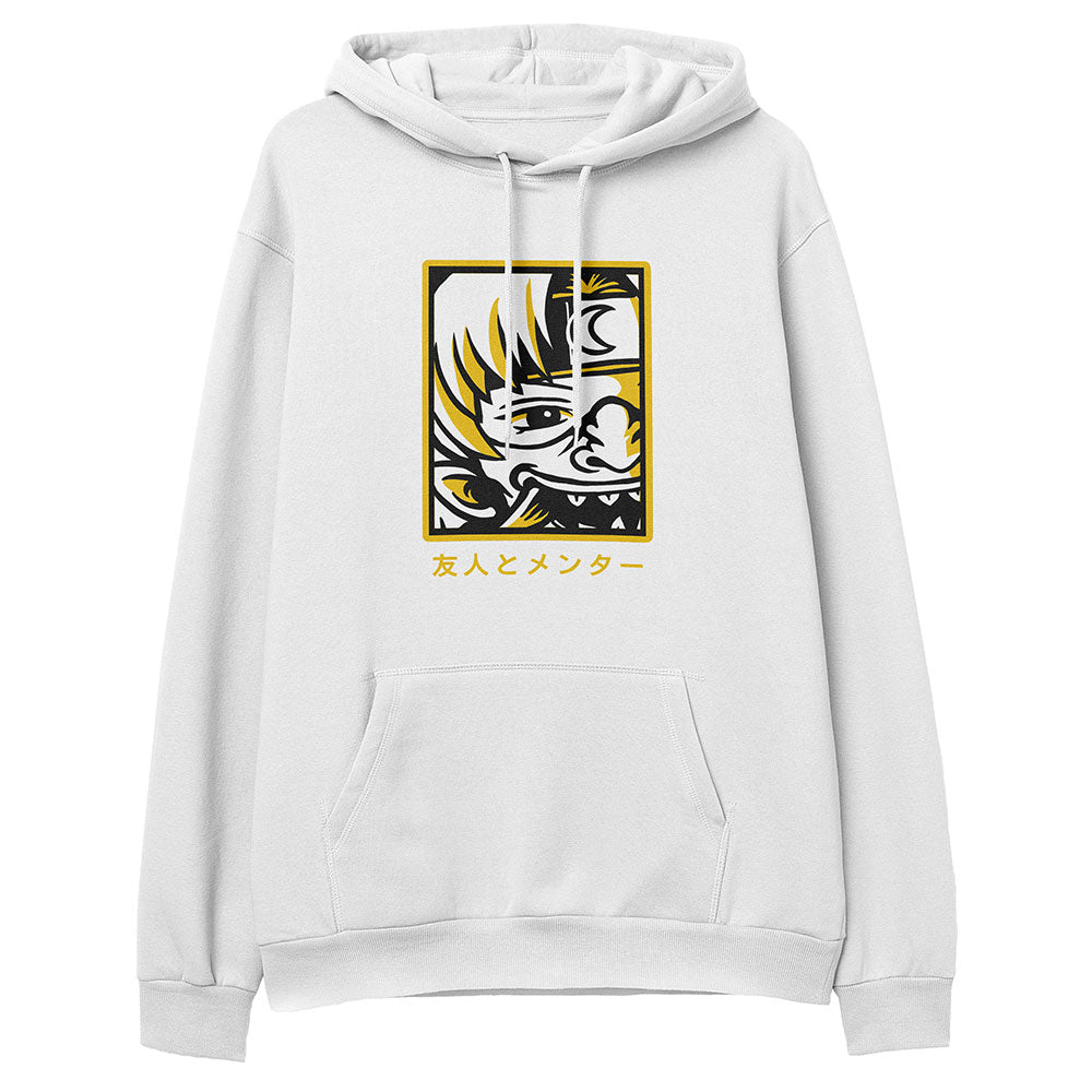 Yūjin Clothing Prideful Hoodie, soft black hoodie with bold pride-themed graphic design and comfortable fit.