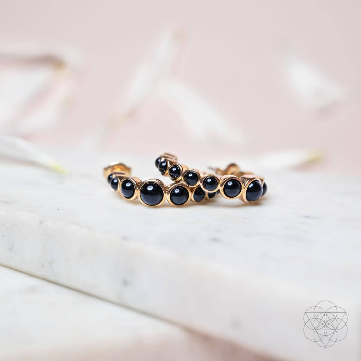 Wisdom &amp; Willpower - Onyx Earrings of Resilience