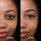 YENSA Super Bright Dark Circle Serum Peptide Corrector eye corrector with before and after images showing brightened under-eye area.