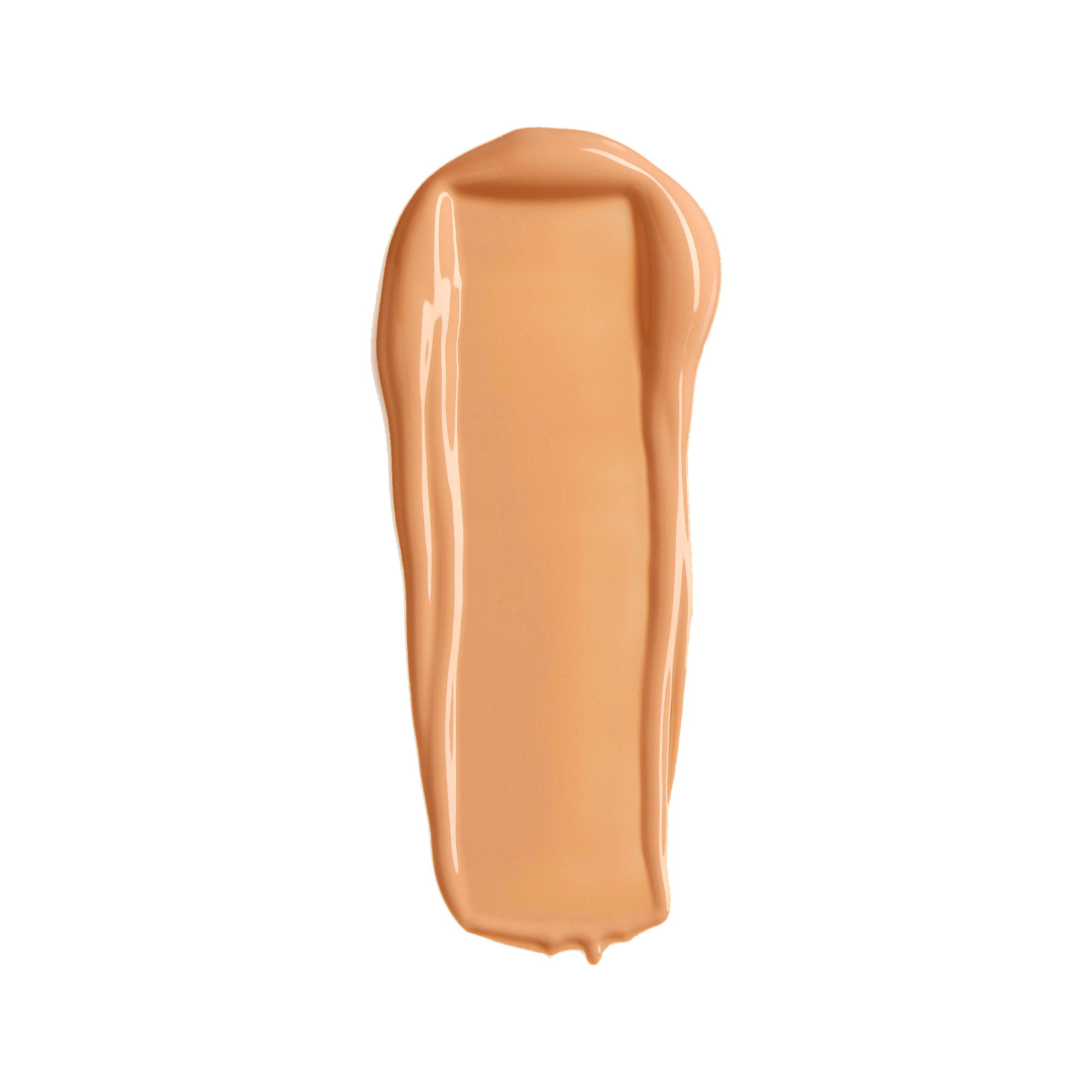 YENSA Super Serum Silk Concealer in medium warm shade, swatched on skin showing smooth, creamy makeup coverage.