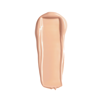 YENSA Skin On Skin BB + CC full coverage concealer swatch in light neutral, showing smooth, blended makeup application.