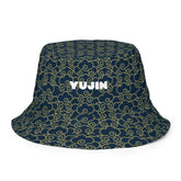 Yūjin Clothing Japanese Clouds reversible bucket hat showing a cloud pattern on soft fabric, stylish headwear for casual wear.