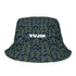 Yūjin Clothing Japanese Clouds reversible bucket hat showing a cloud pattern on soft fabric, stylish headwear for casual wear.