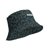 Yūjin Clothing Japanese Clouds reversible bucket hat featuring a traditional cloud pattern and a casual, versatile headwear design.