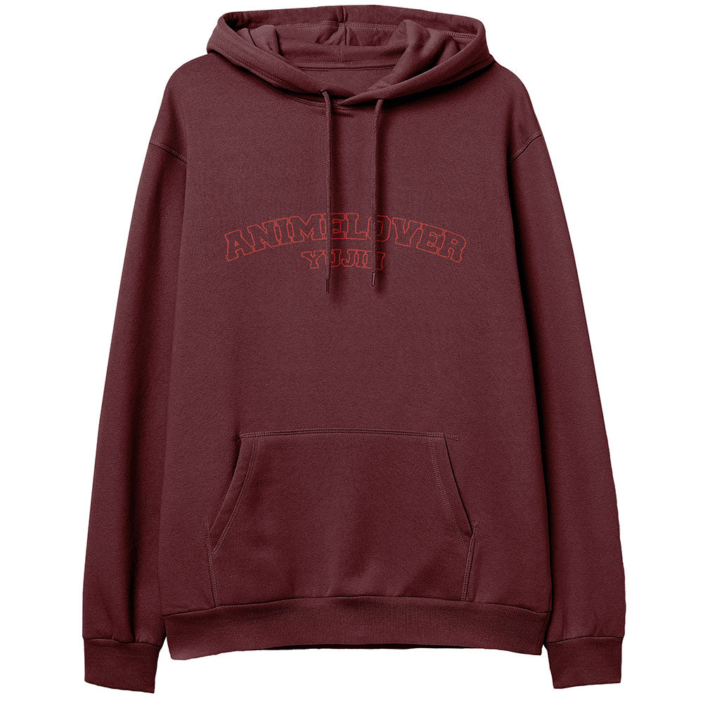 Anime Lover Essential Hoodie by Yūjin Clothing featuring a comfortable design with anime-themed graphics and soft fabric.