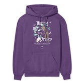 Yūjin Clothing digging my own graves cat hoodie featuring a black hoodie with a graphic of a cat and skull design.